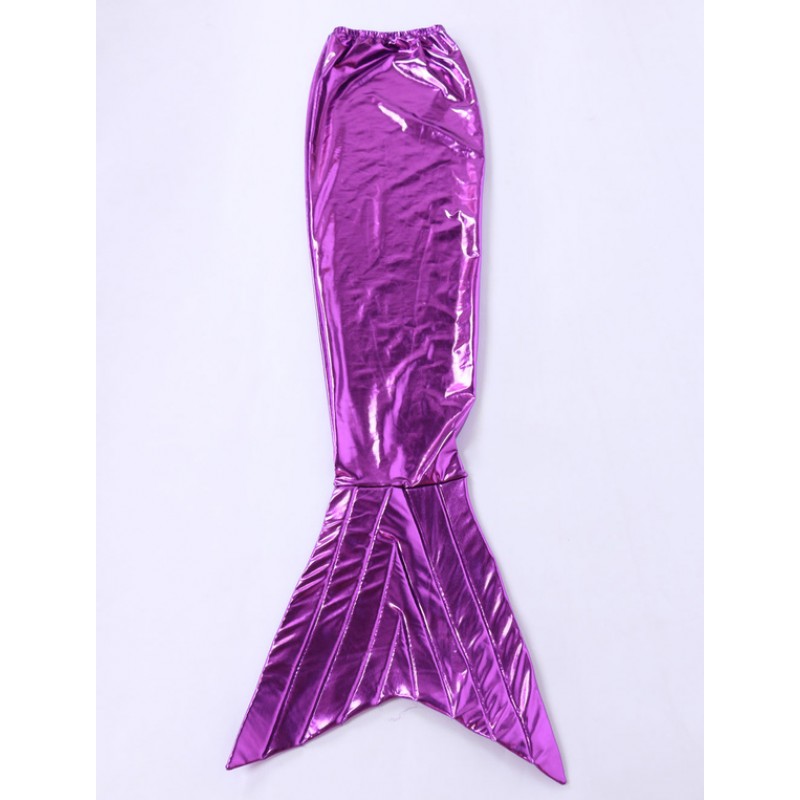 Unisex Halloween Fuchsia Mermaid Tail Shiny Metallic Animal Zentai Halloween