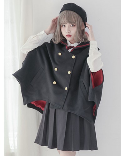 Gothic Lolita Cloak Night Blink Devil Lolita Cape Outwear Spring Fall