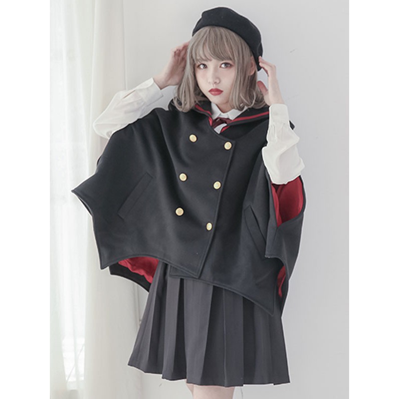 Gothic Lolita Cloak Night Blink Devil Lolita Cape Outwear Spring Fall