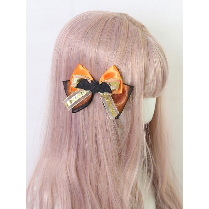 Sweet Lolita Orange Bows Polyester Fiber Miscellaneous Lolita Accessories Daily Casual