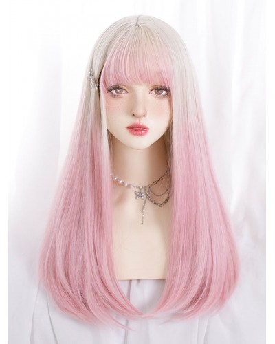 Lolita Wig Long Heat-resistant Fiber As Image Lolita Accessories Sweet Daily Casual