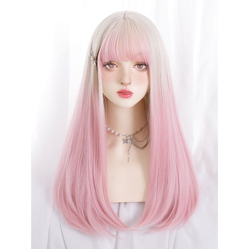 Lolita Wig Long Heat-resistant Fiber As Image Lolita Accessories Sweet Daily Casual