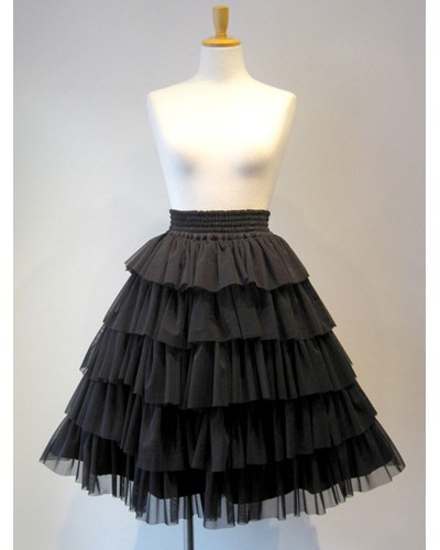 Gothic Lolita SK Black Lolita Skirts