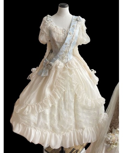 Lolita Ecru White Polyester Accessory Miscellaneous Accessories Sweet Lolita Wedding Dress Daily Casual Tea Party