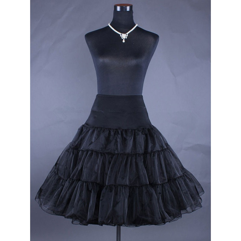 Sweet Lolita Petticoat 2023 Black High Waist Lolita Pettiskirt