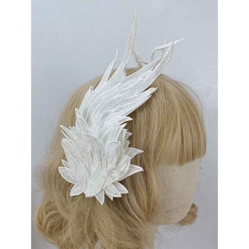 Lolita White Polyester Fiber Headwear Miscellaneous Accessories Sweet ROCOCO Daily Casual Tea Party