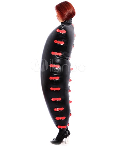 Unisex Halloween Multi Color Sleeveless Air Inflation Latex Clothes Halloween