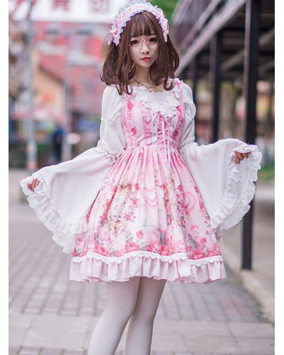 Lolita Blouse White Vintage Neverland Hime Sleeve Lolita Shirt Sweet Spring Summer Fall Daily Casual