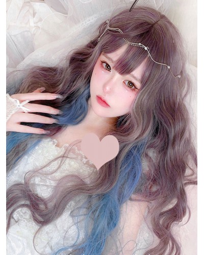 Lolita Wig Long Heat-resistant Fiber Taupe Lolita Accessories Sweet Harajuku Fashion ROCOCO Daily Casual Tea Party