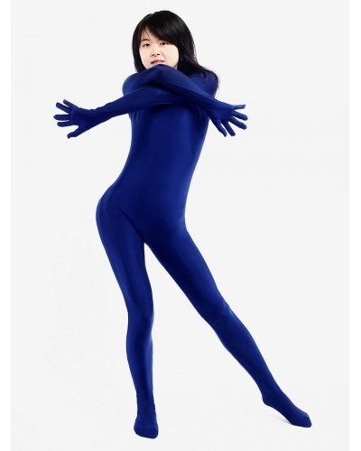 Halloween Morph Suit Dark Blue Lycra Spandex Catsuit Bodysuit