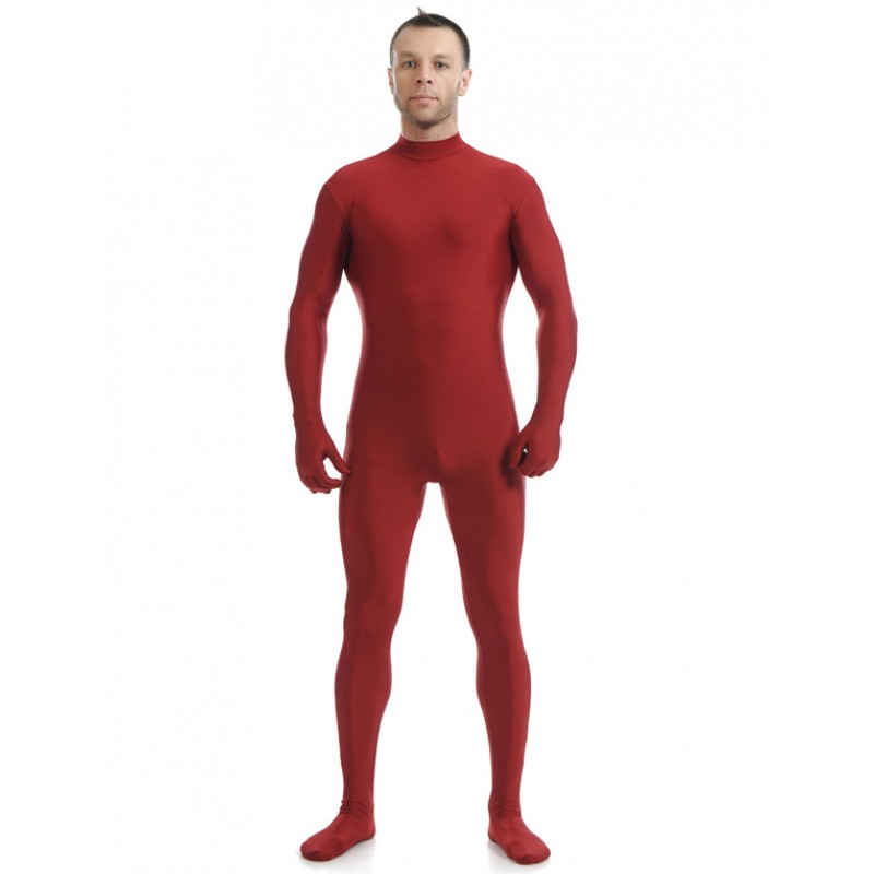 Morph Suit Halloween Dark Green Lycra Spandex Zentai Suit For Men Morphsuits Halloween