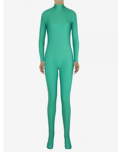 Women Green Morph Suit Adults Bodysuit Lycra Spandex Catsuit For