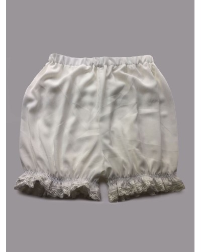 White Lolita Bloomers Lace Ruffles Cotton Lolita Shorts For Women Leggings Lovely Party