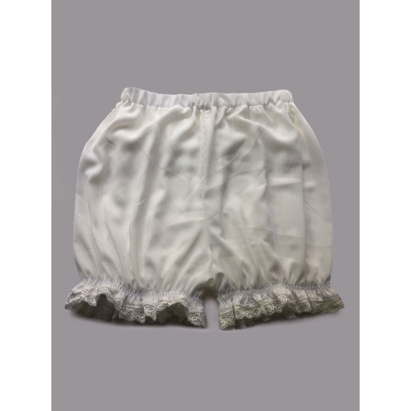 White Lolita Bloomers Lace Ruffles Cotton Lolita Shorts For Women Leggings Lovely Party