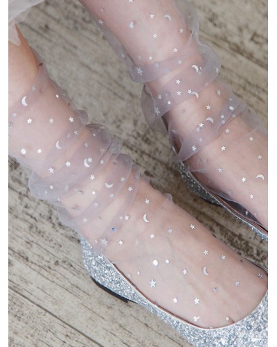 Sweet Lolita Socks Stars Print Lolita Accessories Loose Socks