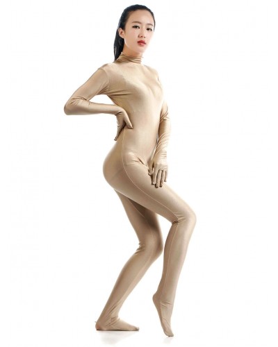 Fleshcolor Morph Suit Adults Bodysuit Lycra Spandex Catsuit For Women