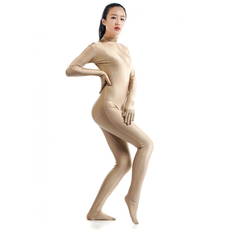 Fleshcolor Morph Suit Adults Bodysuit Lycra Spandex Catsuit For Women