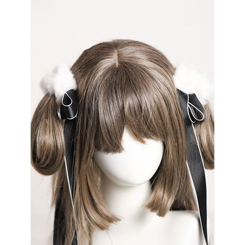 Chinese Style Lolita Accessories Black Bows Polyester Headwear Miscellaneous Chinese Style ROCOCO