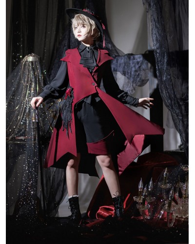 Pre-sell Lolita Specials Lolita Top Vest Costumes Red Sleeveless Gothic