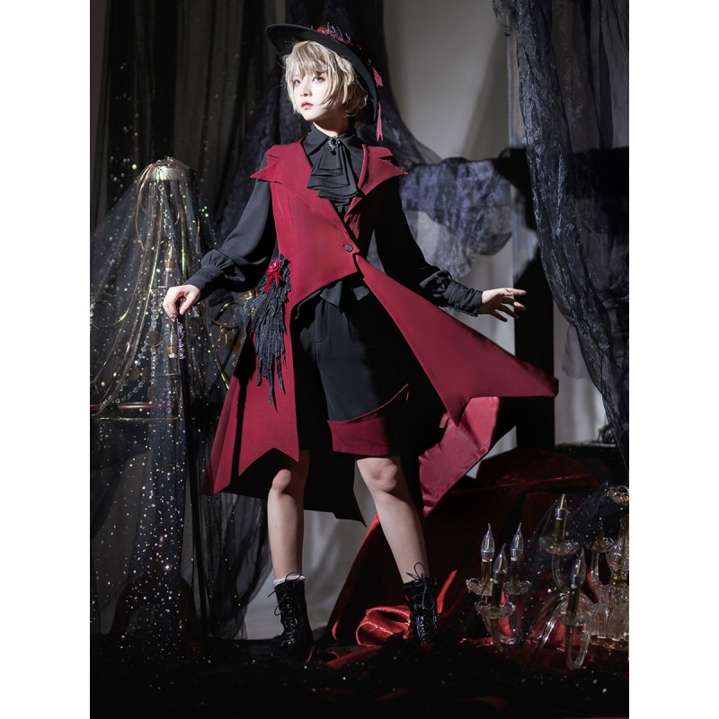 Pre-sell Lolita Specials Lolita Top Vest Costumes Red Sleeveless Gothic