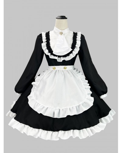 Gothic Lolita Dresses Ruffles Red Black