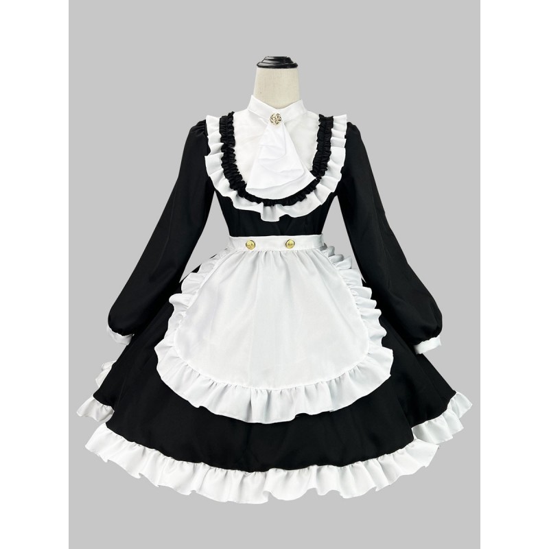 Gothic Lolita Dresses Ruffles Red Black