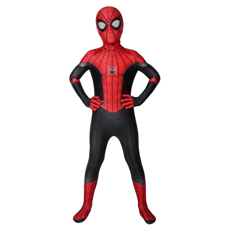 Marvel Comics Spider Man: Far From Home Cosplay Peter Parker Kid Lycra Spandex Cosplay Jumpsuit Catsuits  Zentai