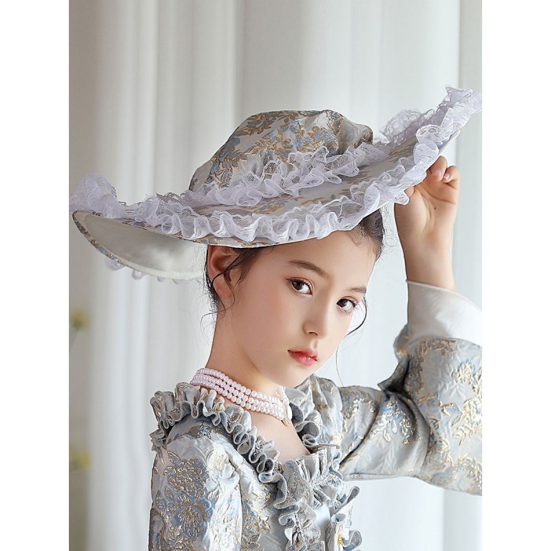 Women Vintage Hat Christmas Halloween 's Polyester Royal Hat Costume Accessories Euro-Style