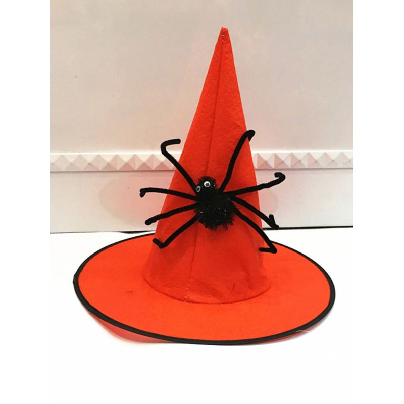 Unisex Halloween Decorations Red Plastic Mage Hat Holiday Decorations