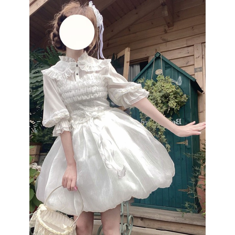 Sweet Lolita Dress Polyester Sleeveless Jumper Dress