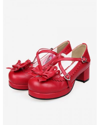 Bow Decor Lolita Shoes Daily Casual