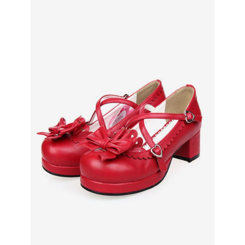 Bow Decor Lolita Shoes Daily Casual