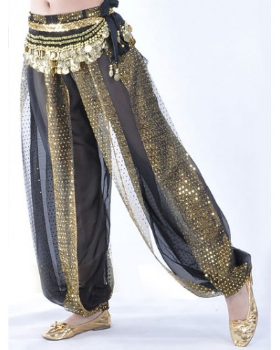 Women Belly Dance Costume Pants Wide Leg Rayon Chic Bollywood Dance Pants