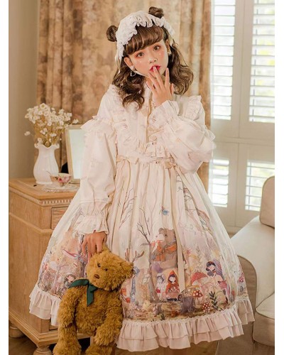 Sweet Lolita Dress Polyester Sleeveless Jumper Lolita Dress