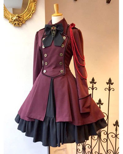 Gothic Lolita Tea Party Dress Long Sleeve Overcoat Lolita Dress