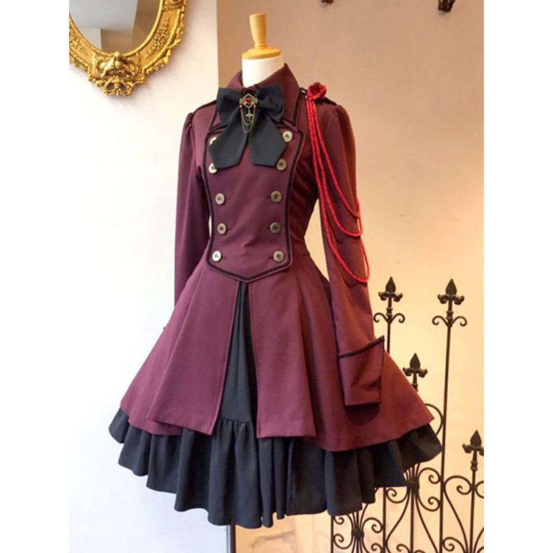 Gothic Lolita Tea Party Dress Long Sleeve Overcoat Lolita Dress