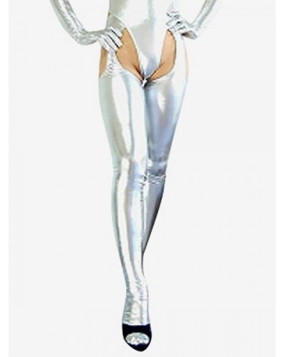 Silver Shiny Metallic Sexy Bumbum Costume(G-StringBumbum Trousers)