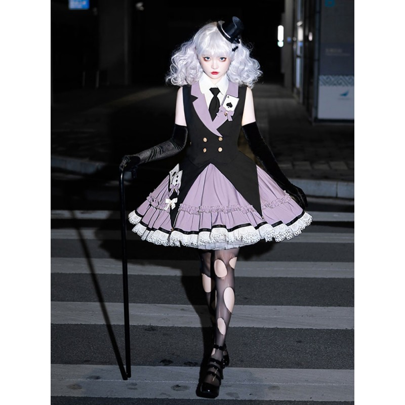 Gothic Lolita Dresses Ruffles Black