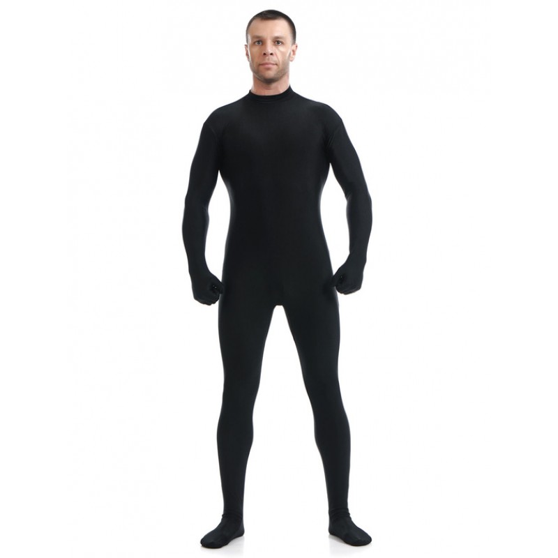 Black Morph Suit Adults Bodysuit Lycra Spandex Catsuit