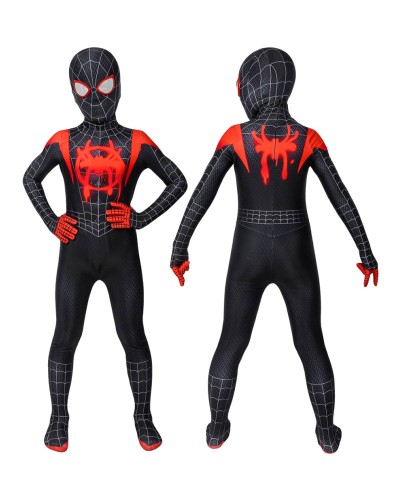 Spider Man Miles Morales Cosplay Jumpsuit PS4 Game Marvel Comics Cosplay Costume For Kids Catsuits  Zentai