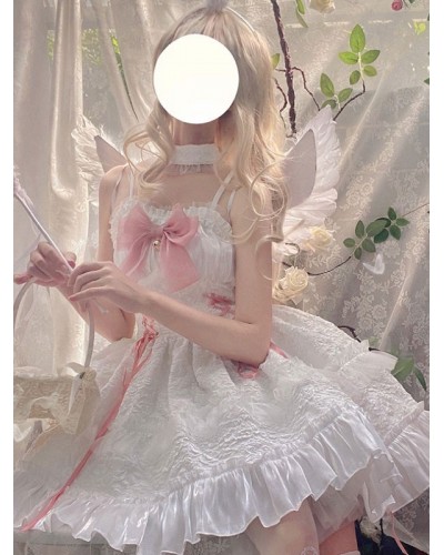 Sweet Lolita Dress Polyester Sleeveless Jumper Dress