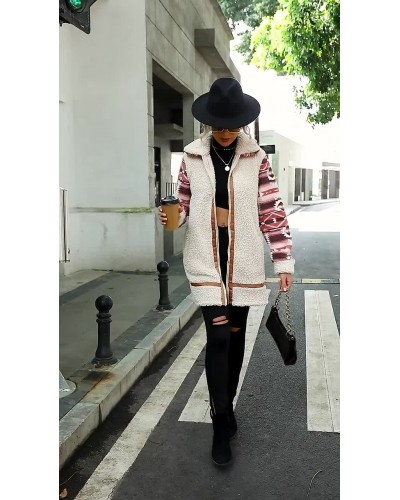 Teddy Coat Bohemian Spring Outerwear For Women Faux Fur Coat Fall Winter