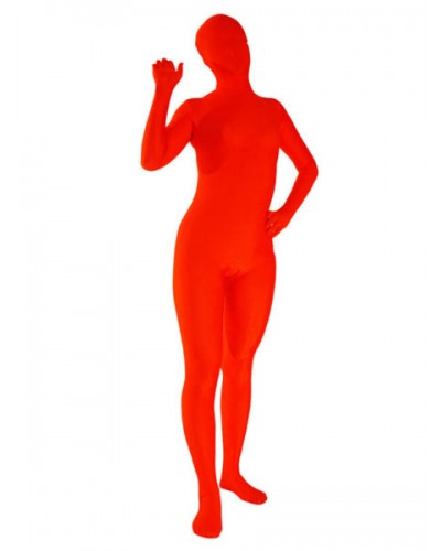 Halloween Morph Suit Red Lycra Spandex Zentai Suit Bodysuit