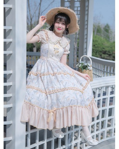 Sweet Lolita Dress Polyester Sleeveless Jumper Lolita Dress