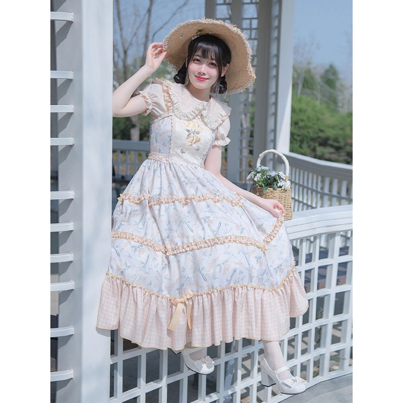 Sweet Lolita Dress Polyester Sleeveless Jumper Lolita Dress