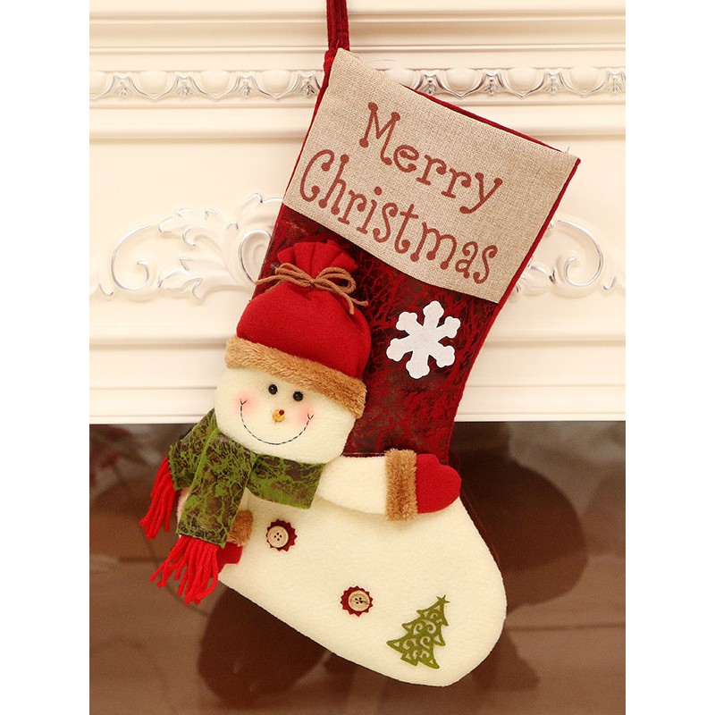 Merry Christmas Gift Santa Claus Lane Stocking-Reindeer Holiday