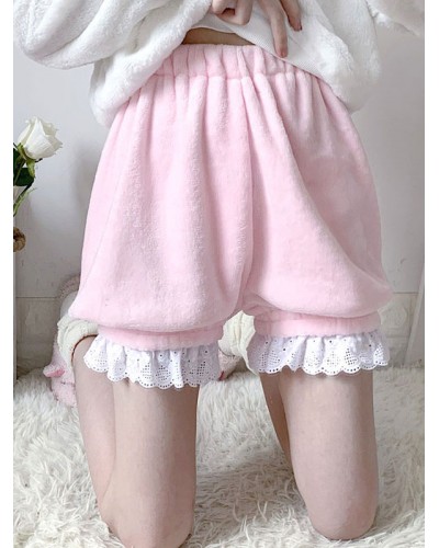 Lolita White Ruffles Loose Lolita Shorts Bloomers Sweet Daily Casual Tea Party