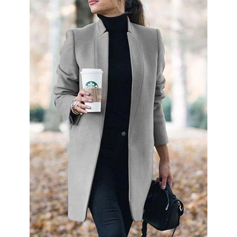 Women Jacket Turndown Collar Winter Warm Outerwear Classic  Traditional Casual Field Street Wear Night Out