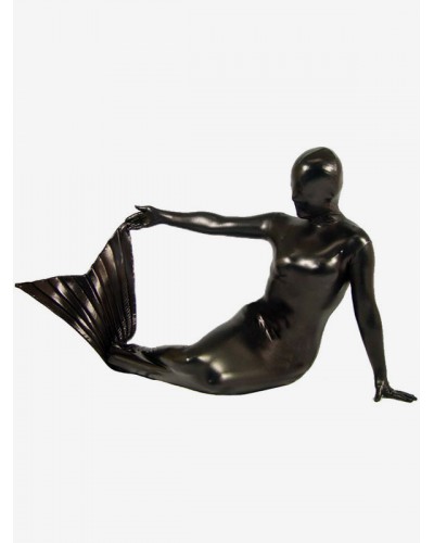 Unisex Halloween Fairy Tale Mermaid Style Shiny Metallic Zentai Suit