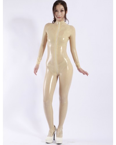 Sexy Latex Catsuit With Front Zipper Halloween Halloween Bodysuit